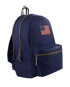 Approx. dimensions: 17.75'' H x 12.25'' W x 6'' D.18' adjustable straps.Zippered main compartment, zippered front pocket.Zippered laptop compartment.Bottle pocket.Chest strap with buckle closure.Top handle.American flag patch.Imported.Web ID: 5110870.Cotton; lining: polyester.Spot clean Back To School Laptop Bag With Zipper Closure, Back To School Laptop Backpack With Zipper Closure, School Leather Backpack With Adjustable Straps, Student Satchel Backpack With Zipper Closure, Student Satchel Backpack, Back To School Nylon Laptop Bag With Zipper, School Satchel Backpack With Zipper Closure, Casual Laptop Bag For Back To School With Zipper, Student Backpack With Zipper Closure And Softback