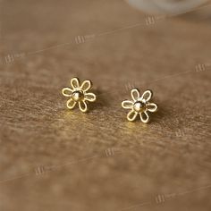 Dainty Daisy Flower Stud Earrings, Sterling Silver Friendship Jewellery, Floral Shape Earrings, Tiny Flower CZ Stud Earrings, Birthday Gifts, Stud Earrings, Flower Stud Earrings, Tiny Studs Pair :: 𝗡𝗢𝗧𝗘 :: Let us know if you have it made in a different size (𝗣𝗹𝗲𝗮𝘀𝗲 𝗖𝗼𝗺𝗺𝘂𝗻𝗶𝗰𝗮𝘁𝗲 𝗶𝗻 𝗰𝗵𝗮𝘁 𝘄𝗶𝘁𝗵 𝗼𝘂𝗿 𝘁𝗲𝗮𝗺) ➜ 𝗦𝘁𝘂𝗱 𝗗𝗲𝘁𝗮𝗶𝗹𝘀 ✦ Shape : Flower ✦ Type : Minimalist ✦ Size : 7MM x 7MM ✦ Color : Yellow (Listed Img) ✦ Process : Handmade ✦ Metal Purity : Silver [925 Flower Stud Earrings, Flower Stud, Cz Stud Earrings, Earrings Sterling Silver, Daisy Flower, Daisy, Birthday Gifts, Stud Earrings