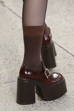 Shoe Guide, Dr Shoes, Funky Shoes, Shoe Trends, Brown Shoes, Shoe Inspo, Aesthetic Shoes, 2020 Fashion, Vogue Russia