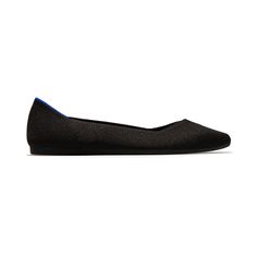 Black Solid – Rothy's Classic Black Synthetic Flats, Black Synthetic Flats, Black Rothys, Non-slip Black Flats, Black Synthetic Ballet Flats, Rothys Shoes, Ankle Sleeve, Pointed Flats, Pointed Toe Flats