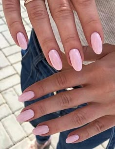 Kutek Disney, Baby Pink Nails, Manikur Kuku, Summery Nails, Basic Nails, Neutral Nails, Girls Nails