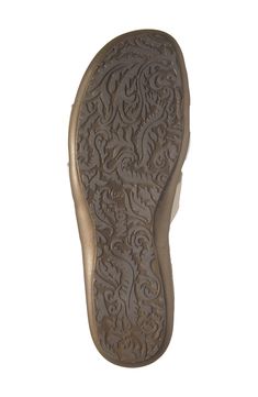 Superior cushioning and arch support provide lasting comfort in this leather slide sandal with supple woven straps at the vamp. Leather upper and lining/synthetic sole Cushioned footbed with arch support Imported The Vamp, Leather Slide Sandals, The Vamps, Sandal Women, White Beige, Ivory White, Arch Support, Slide Sandals, Womens Sandals