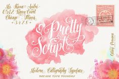 Pretty Script (50%Off) by decadetypefoundry on @creativemarket. #ValentinesDayFonts #FreeFonts #LoveLetters #Typography #ValentinesDayDesign #ValentinesDayDIY #FontLovers