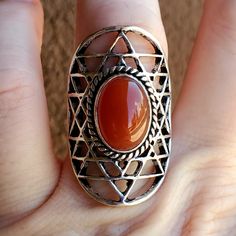 Brand New Handmade Ethnic Unique Carnelian Silver Statement Ring. Size 8 1/2 925 Stamped New To Poshmark? Use Referral Code Kimberlyn222 To Receive $10. Star Wars Celebration, Carnelian Jewelry, Statement Ring Silver, Womens Jewelry Rings, 925 Silver, Statement Rings, Vintage Jewelry, Women Jewelry, Orange