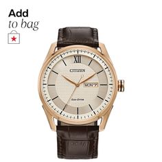 in stock Brown Band Watch, Dress Wardrobe, Brown Leather Strap Watch, Brown Watches, Citizen Watch, Citizen Eco, Leather Strap Watch, Color Cafe, Eco Drive