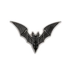 Bring the thrill of nighttime adventures with you wherever you go with the Flying Bat Enamel Lapel Pin. This stunning pin features a sleek bat design, crafted from sturdy metal and glossy enamel. At approximately 7/8" tall, it easily attaches to your shirt, hat, backpack, or bag, serving as a constant reminder that adventure awaits. Secured with a butterfly clasp, this pin stays firmly in place, making it a perfect accessory for those who love the excitement of the night. Flying Bat, Bat Design, Place Making, Lapel Brooch, Punk Accessories, Dark Metal, Witch Fashion, Witchy Fashion, Halloween Bat