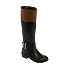 Never Worn Brown Knee-high Moto Boots For Workwear, Brown Wide Calf Boots For Riding, Black Wide Calf Moto Boots For Work, Medium Width Brown Riding Boots, Brown Knee-high Moto Boots Medium Width, Casual Brown Riding Boots, Winter Rain, Riding Boots, Cosplay Costumes