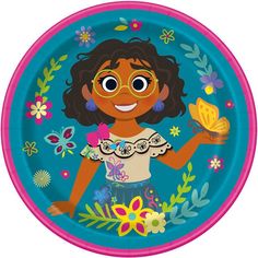 Dish out desserts in wonder-filled style with our Disney Encanto Party Plates. These 7-inch paper plates feature Mirabel surrounded by butterflies and flowers– perfect for your Encanto birthday party. Place them in a stack next to your dessert table for guests to help themselves to cake slices, cupcakes, and more. After the celebration is over, throw these plates away to make after-party cleanup a breeze. Looking for more ways to bring whimsical style to your party? Shop the rest of our Encanto Encanto Themed Birthday Party, Encanto Birthday Party, Birthday Party Desserts, Snack Plates, Snack Plate, Mickey Mouse Clubhouse, Themed Birthday Party, Party Desserts, Whimsical Fashion