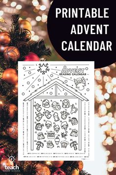 printable advent calendar for kids Reading Calendar, Advent Calendar For Kids, Calendar For Kids, Story Of Jesus, Calendar Advent, Printable Advent Calendar