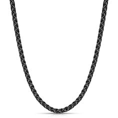 PRICES MAY VARY. Hypoallergenic: Smooth and hypoallergenic chain necklace for men, take care of your fragile and sensitive skin, suitable for everyday wear Sturdy: High-grade 316L stainless steel mens chains, wear-resisting necklace with sturdy clasp, stay shiny for a long time, let you spend little effort to maintain it Perfect size: Light weight 0.12" width, 28" length mens necklace chain, wear it alone or suit for your pendant, simple and fashion, let you become the focus of crowd Applicable Black Men Necklace, Mens Black Chain Necklace, Mens Chains, Mens Necklaces, Black Chain Necklace, Mens Chain, Chain Necklace For Men, Necklace Packaging, Mens Necklace