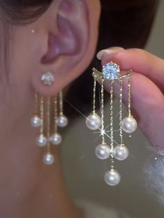 Earrings is fashionable and cheap, come to Justfashionnow to find out about the Jewelry Cheap Earrings, Bride Earrings, Wedding Party Jewelry, Tassel Drop Earrings, Tassel Jewelry, Stylish Earring, Hanging Earrings, Crystal Drop Earrings, Flower Earrings Studs