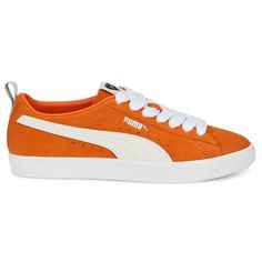 These Suede VTG sneakers from the second season of PUMA x AMI are guided by the creative vision of the Parisian label, finding the balance between relaxed and refined, amiable and edgy, streetwear and sportswear – just like every item from season one. $89.95 Orange Man, Parisian House, Orange Sneakers, Sneakers Puma, Legging Sport, Puma Suede, Ami Paris, Puma X, Puma Women