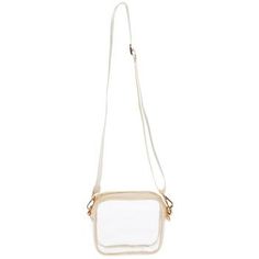 Dimensions: 5.75" x 7" x 2.25" Strap Drop Length: 17" Material: Fabric, Plastic & Metal Color: Sand, Gold & Clear Quantity: 1 Carry your items in style with a Clear Stadium Crossbody Bag. It features a fashionably clear body that allows you to see what contents are inside. The bag has a shiny zipper across the top and lobster clasps that connect an adjustable shoulder strap to either side. Add to your going-out outfit with this stylish crossbody bag! Color Sand, Going Out Outfits, Eras Tour, Hobby Lobby, Metal Color, Lobby, Wearable Art, In Style, Going Out