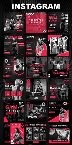 Women Fitness Social Media Templates Bundle, Fitness Post&Stories Fitness Trainer, Fitness instagram Fitness Instagram Template, Fitness Poster Design Creative, Gym Post Design, Gym Post Ideas, Fitness Post Ideas, Gym Infographic, Gym Content Ideas, Fitness Instagram Story Ideas, Gym Posts Instagram