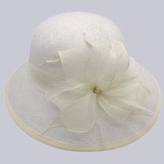 Wide Brim Derby Hat - Divahats boutique - Divahats boutique Classic Brimmed Top Hat For Spring, Classic Wide Brim Top Hat For Spring, White Fitted Cloche Hat For Formal Occasions, Classic Cream Fitted Top Hat, Brimmed Top Hat For Wedding, Chic Curved Brim Fedora For Formal Occasions, Classic Cream Straw Hat For Spring, Elegant Flat Brim Fedora For Spring, Chic Fedora With Curved Brim For Formal Occasions