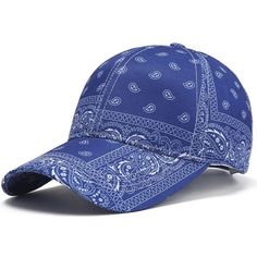 Bandana Design Baseball Cap- Royal Blue And White: Unisex. Blue: Main Color With White Detailing Bandana Design Baseball Cap With Adjustable Back. Made Out Of Cotton/Polyester Blend To Keep Head Cool. Perfect For Men And Women. Straight From My Own Boutique. More Than One Available. Design Differs Slightly. Bundle For More Saving! Blue Cotton Trucker Hat For The Beach, Trendy Blue Cotton Snapback Hat, Blue Cotton Snapback Trucker Hat, Blue Cotton Snapback Hat For Spring, Blue Snapback Hat For Summer, Blue Cotton Visor Trucker Hat, Blue Cotton Trucker Hat For Summer, Summer Blue Cotton Trucker Hat, Blue Hip Hop Baseball Cap