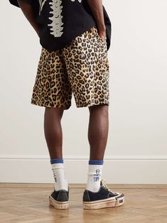 Shop KAPITAL Wide-Leg Belted Leopard-Print Cotton-Gabardine Shorts, Explore the latest in-season KAPITAL collection today on MR PORTER Leopard Shorts, Leg Belt, Holiday Outfit, Shorts For Men, Cycling Shorts, Loose Shorts, Summer Essentials, Mr Porter, Summer 2024