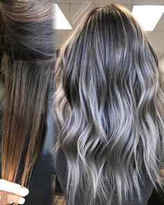 Grey Hair Model, Lady Locks, Grey Roots, Great Haircuts, Silver Grey Hair, Balayage Hair Blonde, Hair Balayage