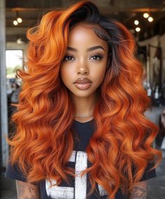 Curly Ginger Hair for Brown Skin Black Women Fall Red: Natural Radiance 💁🏾‍♀️ Copper Curly Hair Black Women, Ginger Curly Hair Black Women, Hair For Brown Skin, Black And Ginger Hair, Ginger Hair On Black Women, Copper Hair On Black Women, Curly Ginger Hair, Curly Ginger, Quick Styles