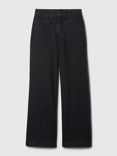 Gap Pants With Pockets For Fall, Black Denim Wide Leg Pants For Fall, Fall Relaxed Fit Wide-leg Cropped Jeans, Fall Wide-leg Cropped Jeans, Washed Black Wide-leg Pants For Fall, Trendy Cropped Leg Cargo Jeans For Fall, Everyday Wide Leg Cargo Jeans For Fall, Everyday Fall Wide Leg Cargo Jeans, Versatile Wide Leg Cargo Jeans For Fall