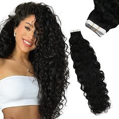 Gender:Women; Wig Type:Cosplay Wig,Natural Wigs; Quantity:20pcs; Occasion:Birthday,Daily,Vacation,Party / Evening,Daily Wear; Color Shade:Black; Hair Extension Type:Tape In; Origin of Hair Donors:Brazilian Hair; Hair Material:Remy Human Hair; Texture:Natural Wave; Features:with Clip,Comfortable,Cosplay,Classic; Net Weight:0.28; Heat Resistant:Yes; Listing Date:03/17/2022; Can Be Permed:Yes Sunny Hair, Wavy Hair Extensions, Indian Human Hair, Real Human Hair Extensions, Hair Tape, Weft Hair Extensions, Natural Wavy Hair, Natural Wigs, Tape In Extensions