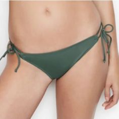 Nwt Victeoria's Secret Malibu Side-Tie Bikini Bottom Olive Green ** Price Is Firm. I Cannot Go Any Lower Due To Posh Fees.** Tie Up And Hit The Beach In This Sporty-Meets-Casual Bottom. Mix And Match With Tops To Find Your Perfect Swim Look. String Bikini Bottom Low Rise Adjustable Side Ties Moderate Back Coverage: Shows A Little, But Not All. Reliable Seller ~ Fast Shipping!! Casual Swimwear With Side Ties, Casual Tie-back Swimwear With Tie-side Bottom, Casual Tie-side Bottom Swimwear With Drawstring, Victoria's Secret Tie-side Swimwear For Beach Season, Victoria's Secret Tie-side Bottom Swimwear For Vacation, Victoria's Secret Tie-side Swimwear, Casual Victoria's Secret Swimwear For Vacation, Victoria's Secret Tie-side Bottom Swimwear, Casual Bottoms