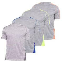 You want to feel free and comfortable as you exercise, but your clothes can get in the way. Our mens moisture wicking shirts are designed with exactly that in mind and are here to help you stay as dry and comfortable as possible, whether youre jogging, running, working out, or playing sports. Our drifit mens teeshirts is designed to strike the perfect balance between flexibility, breathability, and style! Our mens athletic shirts are the perfect choice for your daily workouts. Our mens active sh Drifit Tshirt Design, Athletic Heather Workout Tops With Short Sleeves, Gray Short Sleeve T-shirt For Running, Gray Crew Neck T-shirt For Running, Athletic Heather Workout T-shirt, Gray Athletic Fit T-shirt For Training, Athletic Heather Short Sleeve Gym Tops, Athletic Heather Short Sleeve Tops For Gym, Functional Gray Moisture-wicking T-shirt