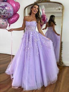 Big Fluffy Dress, Violet Prom Dress, Violet Prom Dresses, Elegant Formal Dress, Lavender Prom Dresses, Halter Evening Dress, Long Formal Gowns, 16 Dress, Pink Formal Dresses