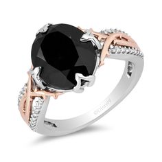 Disney Maleficent Inspired Diamond Ring in 10K Sterling Silver & Rose Gold 1/10 CTTW | Enchanted Disney Fine Jewelry Maleficent Ring, Dark Elements, Enchanted Disney, Enchanted Disney Fine Jewelry, Disney Fine Jewelry, Bridal Jewelry Collection, Luxury Earrings, Gold Diamond Jewelry, Jewelry Model