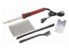 the tools needed to make a garden tool set are laid out on a white surface