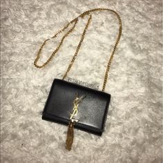 Used With Light Scratches Bags Ysl, Saint Laurent Bags, Yves Saint Laurent Bags, Monogrammed Leather, Leather Tassel, Louis Vuitton Twist Bag, Yves Saint Laurent, Tassels, Saint Laurent