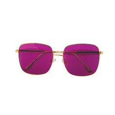 Mine - Purple Square Frame Sunglasses-Sunglasses-Dani Joh-Dani Joh Purple Sunglasses With Uv Protection And Glass Material, Purple Polarized Glass Sunglasses, Trendy Square Frame Aviator Sunglasses, Spring Party Sunglasses With Metal Frame, Pink Metal Frame Sunglasses For Summer, Summer Pink Sunglasses With Metal Frame, Trendy Purple Glass Sunglasses, Trendy Rimless Glass Aviator Sunglasses, Trendy Rimless Aviator Sunglasses With Glass