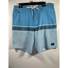 Jack O'neill Board Shorts Men’s Tropical Swim Trunks Striped, Lt Blue,Nwt Blue Short Surfing Bottoms, Blue Short Bottoms For Surfing, Short Blue Bottoms For Surfing, Blue Cotton Swim Trunks With Pockets, Blue Casual Surfing Shorts, Casual Blue Surfing Shorts, Blue Surfing Bottoms For Beach Season, Blue Bottoms For Surfing, Beach Season, Blue Summer Surfing Bottoms