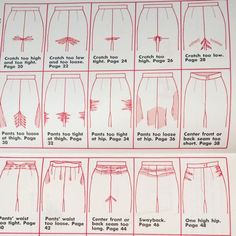 the instructions for how to wear shorts in different styles and sizes are shown on this page