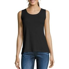 Hanes Women's Mini-Ribbed Cotton Tank Top Hanes Size: 2XL.  Color: Black.  Gender: female.  Age Group: adult. Basic Solid Tank Top For Layering, Casual Solid Color Camisole For Layering, Casual Layering Camisole, Casual Solid Color Tank Top For Layering, Casual Stretch Camisole For Layering, Stretch Casual Camisole For Layering, Black Casual Camisole For Layering, Basic Black Camisole For Spring, Black Basic Camisole For Spring