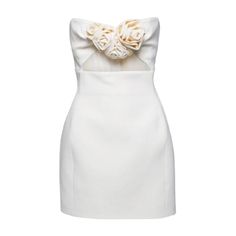 Experience luxury with this romantic Strapless Stereo Flower Cutout Mini Dress. The sensuous fabric clings to every curve, creating a timeless silhouette for a sophisticated evening. Let the delicate cutout details accentuate your beauty and take your look to the next level. Fabric: Slight Stretch Material: Polyester Elegant Strapless Mini Dress With Cutout, Spring Strapless Mini Dress With Cutout, Elegant Light Blue Strapless Mini Dress, Chic Light Blue Strapless Mini Dress, Strapless Stretch Dress With Cutout Details, Flower Cutout, Cutout Mini Dress, Screen Color, Photo Lighting