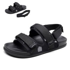 A BIG GAIN FROM SUCH SUMMER SANDALS TO REVISING HEALTHY WALKING CONDITIONS BUILT-IN ARCH SUPPORT | STRAP HOOK&LOOP | WATER-RESISTANCE Prime Inner Arch Support Sole Innovative arch design softens impacts, making every step you take soothing with comfort and excruciating pain from arch issues. Exclusive Dendritic Footbed A special groove under the toe muscle helps your feet sit stable and fit perfectly to reduce pressure, enhance support, and increase interaction during motions. Effective Solution Comfortable Sport Sandals For Summer Outdoor, Breathable Sport Sandals For Summer, Breathable Casual Sport Sandals For Vacation, Sporty Open Toe Sandals For Vacation, Black Non-slip Sport Sandals For Summer, Summer Sport Sandals For Outdoor, Sporty Cushioned Sport Sandals For Summer, Casual Sport Sandals With Adjustable Strap For Summer, Sporty Open Toe Sport Sandals For Summer