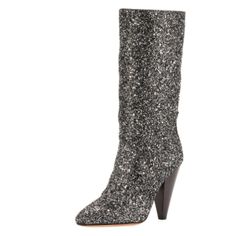 Size: 6.5 Color: Gunmetal Veronica Beard "Olivia" Boots In Coarse Glitter Fabric. 3.7" Cone-Shaped Heel. Pointed Toe. Partial Side Zip For Ease Of Dress. Leather Sole. Imported. Brand New With Box Made In Italy Winter Silver Sequined Boots, Glamorous Glitter Boots For Formal Occasions, Silver Sequined Boots For Party, Silver Sequined Party Boots, Glitter Boots For Party Season Evenings, Silver Sequined Boots For Night Out, Glitter Boots For Evening And Party Season, Evening Glitter Boots For Party Season, Glitter Boots For Evening In Fall