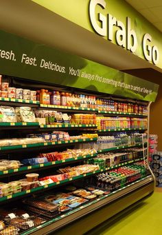 a grocery store filled with lots of food