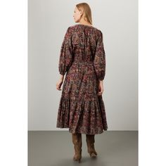 Multicolored paisley cotton (100% Cotton). Shirt dress. V-neck. Long sleeves. Front button closure. Imported.¬† Cotton Shirt Dress, Tiered Midi Dress, Rent The Runway, Paisley Dress, Closet Designs, Paisley Print, Lauren Ralph Lauren, Cotton Shirt, Paisley