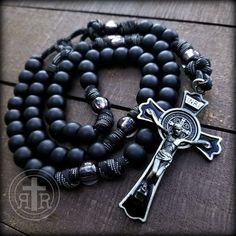 Audi Rs8, Combat Rosary, Rugged Rosary, Black Monks, Paracord Rosary, Rosary Jewelry, St Benedict, Garage Shop, Rosary Catholic