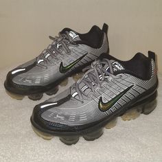 These Sneakers Are In Good Pre-Owned Condition And Comes In Size 5y, 6.5 Women. Vapormax 360, Nike Silver, Nike Vapormax, Shoes Nike, Running Sneakers, Womens Shoes Sneakers, Black Silver, Nike Shoes, Nike Women