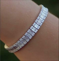 10.Ct Baguette Cut Diamond Lab Created Men Tennis Bracelet 14K White Gold Finish Vs1 Diamond, Baguette Cut Diamond, Tennis Bracelet Diamond, Baguette Cut, Baguette Diamond, Lab Created Diamonds, Tennis Bracelet, White Diamond, Womens Bracelets