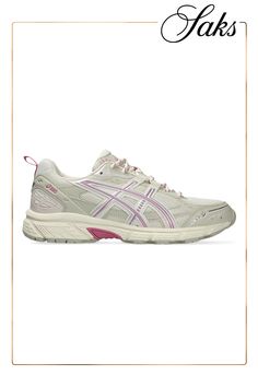 Asics' Gel-Nunobiki running sneakers feature a breathable synthetic mesh upper with supportive overlays. This pair's rubber sole provides durable traction. Round toe Lace-up style Synthetic mesh upper Synthetic mesh lining Rubber sole Imported Trail Aesthetic, Moon Boot, Trail Shoes, Asics Gel, Running Sneakers, Up Styles, Rubber Sole, Apparel Accessories, Urban Outfitters