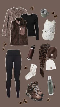 Hiking Winter Outfit, Winter Hiking Outfit Women, Camping Outfit Fall, Winter Camping Outfits, Fall Hiking Outfits, Fall Hiking Outfits For Women, Camping Outfits For Women, Outfit Hiking