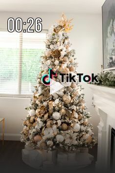 a decorated christmas tree in a living room