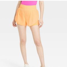 Nwt All In Motion, Orange Translucent Tulip Sport Shorts. Body 100% Nylon Lining 83% Recycled Polyester 17%, Spandex ,Drawstring Front Inside. 3 Inches Elastic Waist , Size Large Please Check All The Photos For Measurements And Details Reasonable Offers Welcome Bundles Of Two Or More Discount Athletic Shorts Women, Black Athletic Shorts, Athletic Body, French Terry Shorts, Short Sleeve Shirt Women, Mid Rise Shorts, All In Motion, Terry Shorts, Lady Grey