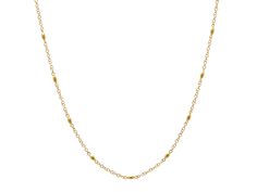 GURHAN, GURHAN Olive Gold Station Necklace,  with No Stone Station Necklace, Gold Necklace, Stone, Gold