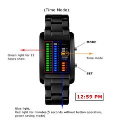 Experience ultimate style and functionality with our Men's Sporty Waterproof Led Watch. Designed to keep up with your active lifestyle, it features a durable waterproof design and an easy-to-read LED display. Stay stylish while staying on time, no matter where your adventures take you. Designed by 4COLORDRESS Black Digital Watch With Rectangular Dial And Date Display, Black Digital Watch With Date Display And Rectangular Dial, Black Digital Watch With Date Display For Outdoor, Black Digital Watch With Stopwatch And Rectangular Dial, Modern Black Digital Display Watch Accessories, Modern Black Watch With Digital Display, Modern Black Watch Accessories With Digital Display, Modern Black Digital Watch, Modern Black Digital Watch With Digital Display