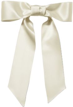 a white bow tied to the side of a headband on top of a white background